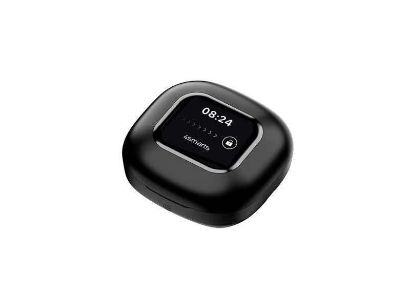 4smarts Open-Ear Bluetooth Kopfhörer SkyBuds AI Screen, Schwarz