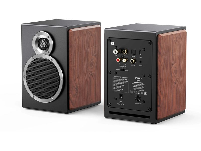 FiiO SA1 Aktiv-Lautsprecher (1 Paar) Schwarz/Holz