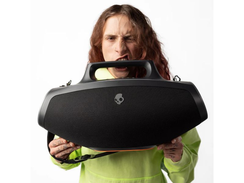 Skullcandy Bluetooth Speaker Barrel Boombox Schwarz