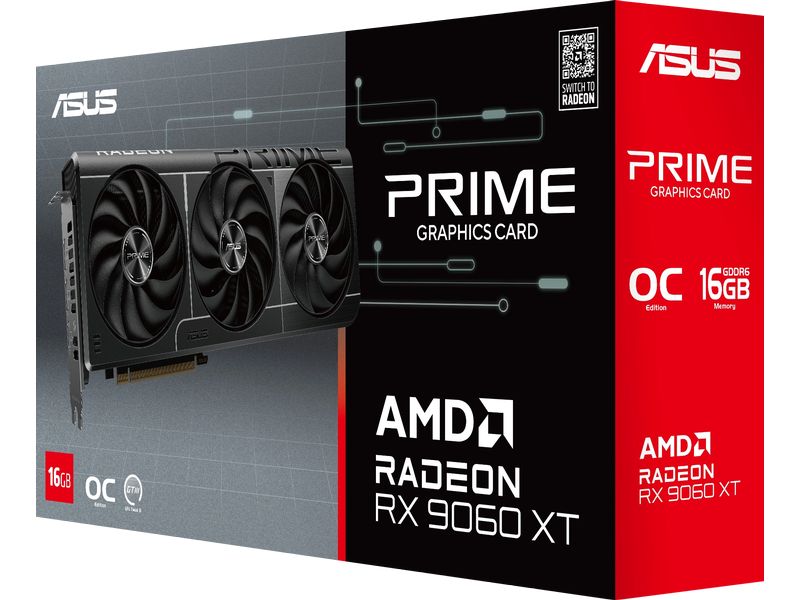 ASUS Grafikkarte AMD Radeon RX9060 XT Prime 16GB