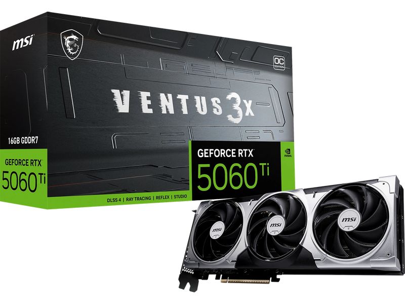 MSI Grafikkarte GeForce RTX 5060 TI 16G VENTUS 3X OC