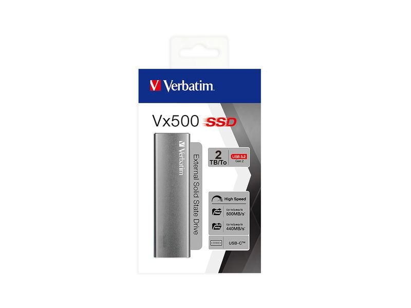 Verbatim Externe SSD VX500 2000 GB