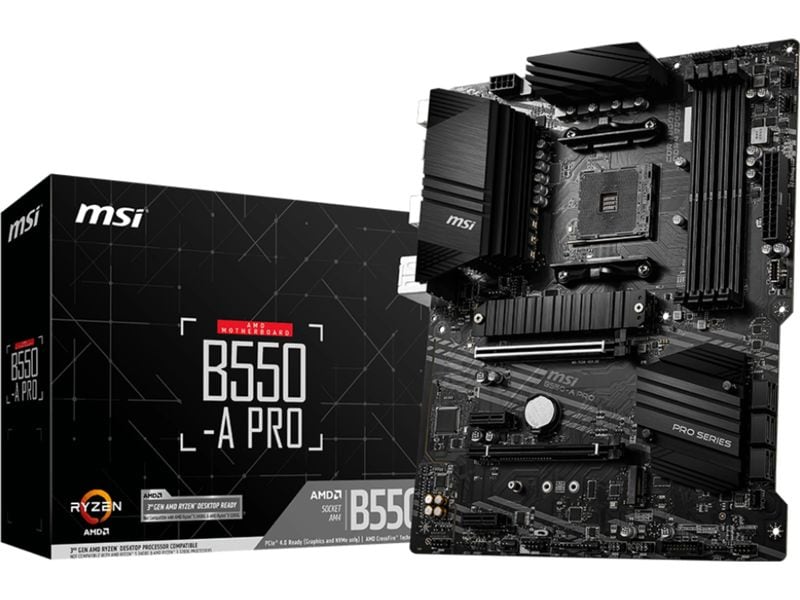 MSI B550-A Pro bleibt im Französischen unverändert, da es sich um einen spezifischen Produktnamen handelt.