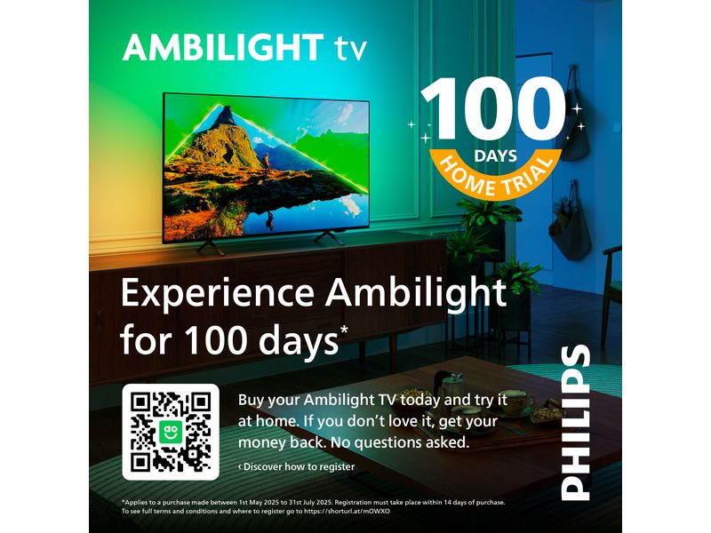 Philips TV 65PUS8500/12 65" 4K Ambilight TV, 2025