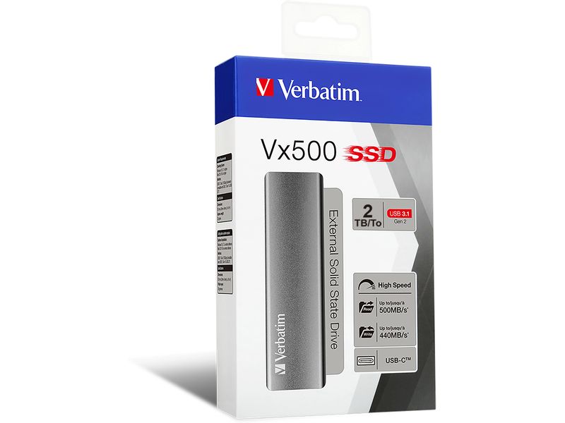 Verbatim Externe SSD VX500 2000 GB