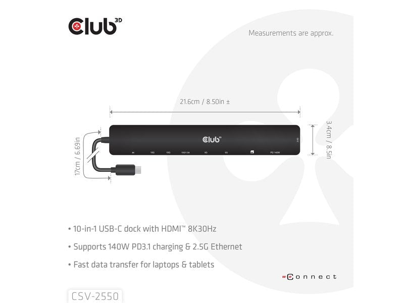 Club 3D Dockingstation CSV-2550