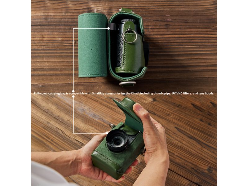 Smallrig Leather Case Kit für X half Grün