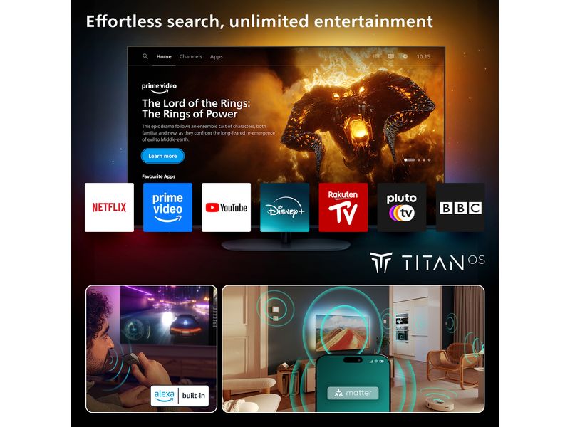 Philips TV 43PUS8500/12 43" 4K Ambilight TV, 2025
