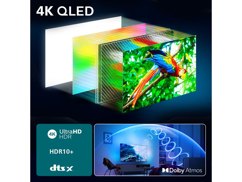 Philips TV 50PUS8500/12 50" 4K Ambilight TV, 2025