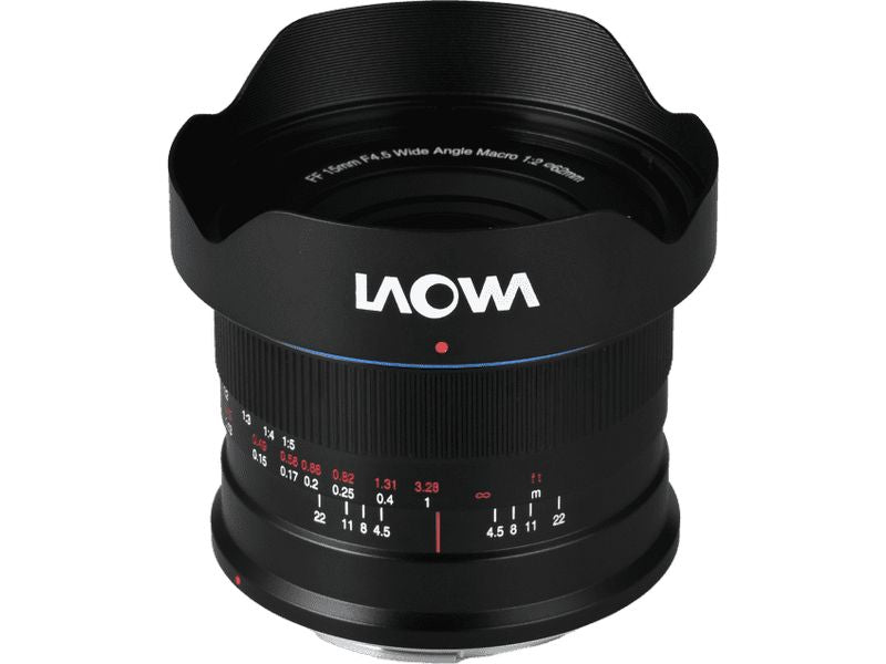 Laowa 15mm F/4.5 0.5X Weitwinkel-Makro Auto-Blende – Sony E-Mount