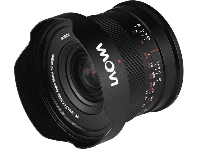 Laowa 15mm F/4.5 0.5X Weitwinkel-Makro Auto-Blende – Sony E-Mount