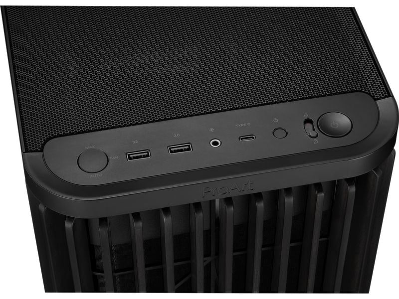 ASUS PC-Gehäuse ProArt PA401 Wood TG PWM Schwarz