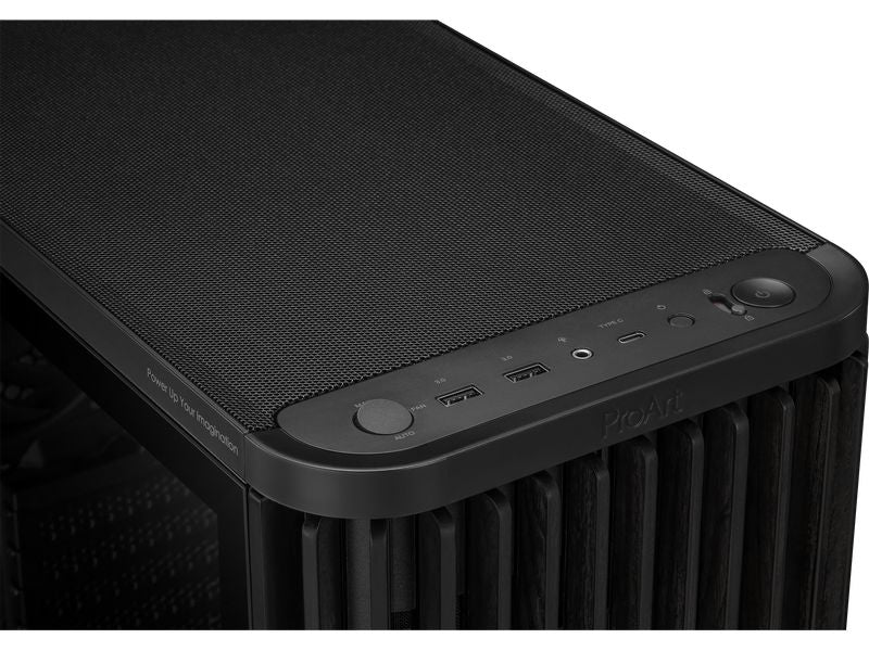 ASUS PC-Gehäuse ProArt PA401 Wood TG PWM Schwarz