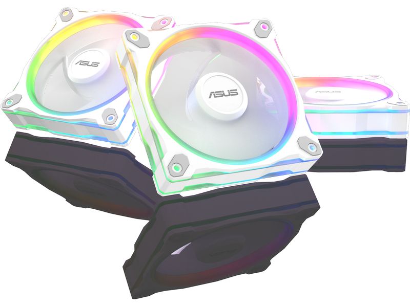 ASUS PC-Lüfter Prime MR120 Fan ARGB Reverse 3 in 1 Weiss