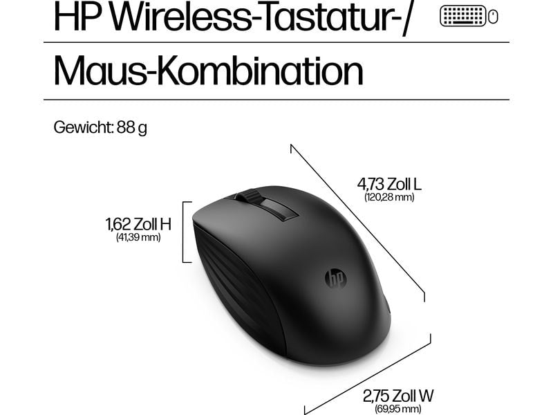 HP Tastatur-Maus-Set 655MK