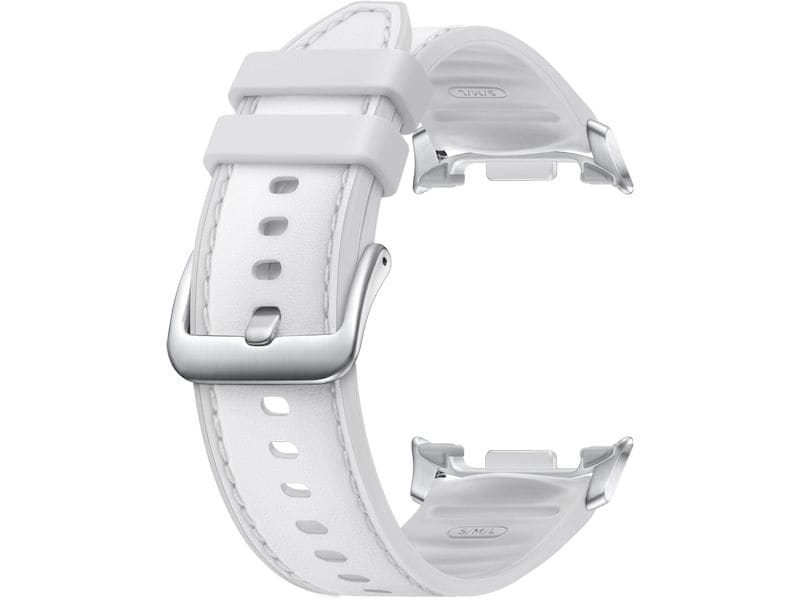 Samsung Hybrid Eco Leather Band S/M/L Watch8 Weiss