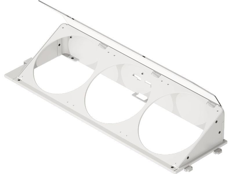 HAVN HS 420 Angled Bottom Fan Bracket Weiss