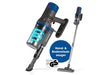 CLEANmaxx Akku-Hand- und Stielsauger Grau / Blau
