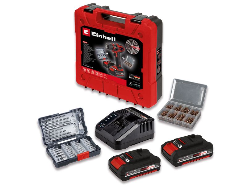 Einhell Akku-Bohrschrauber-Set TC-CD 18/35 Li +39 (2 x 2.0 Ah)