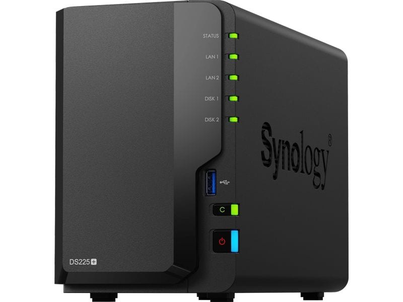 Synology NAS DiskStation DS225+ 2-bay HDD 16 TB