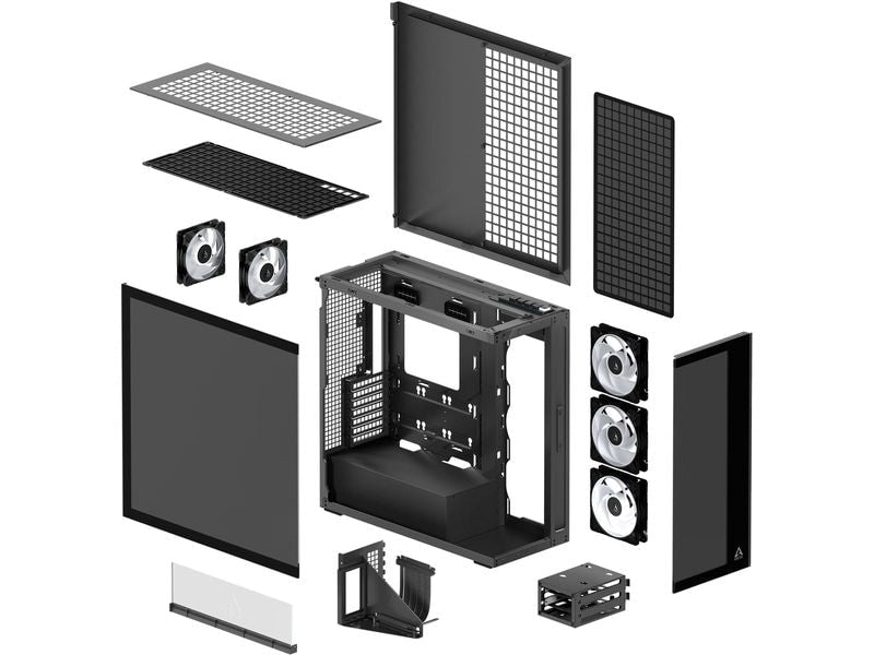 Arctic Cooling PC-Gehäuse ACPCC00016A Black Tinted