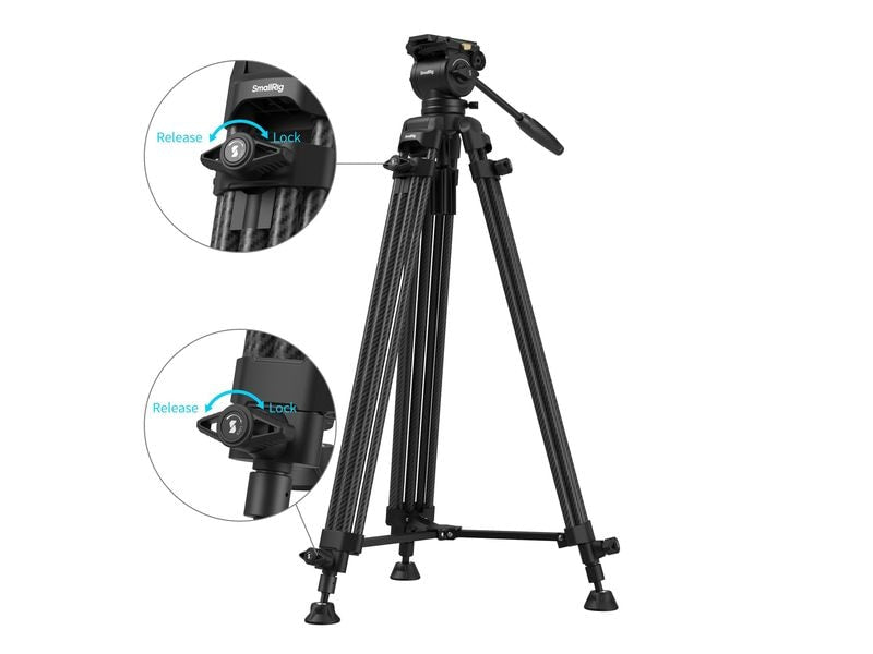Smallrig AD14 Hochleistungs-Kohlefaserstativ