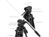 Smallrig FSD14 FreeSpeed Hochleistungs-Kohlefaserstativ