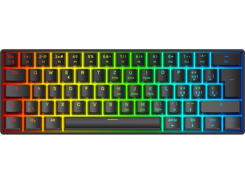 DELTACO Gaming-Tastatur GAM-175-C Hot-Swap Schwarz