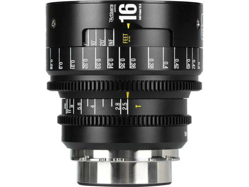 7Artisans Festbrennweite 16mm T/2.5 INFINTE Schwarz – Arri PL