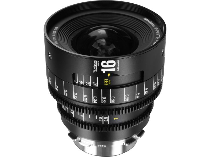 7Artisans Festbrennweite 16mm T/2.5 INFINTE Schwarz – Arri PL