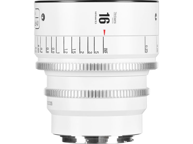 7Artisans Festbrennweite 16mm T/2.5 INFINTE Weiss – Canon EF