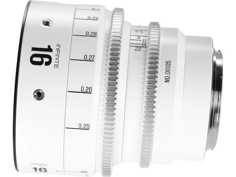 7Artisans Festbrennweite 16mm T/2.5 INFINTE Weiss – Canon EF