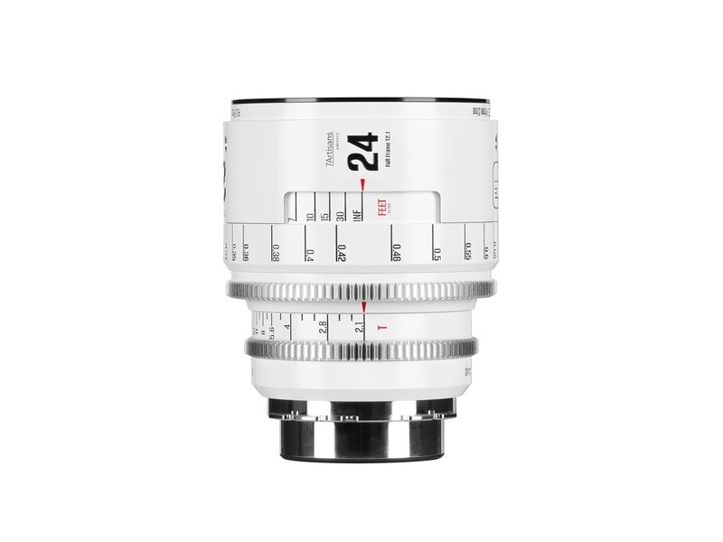 7Artisans Festbrennweite 24mm T/2.1 INFINTE Weiss – Arri PL