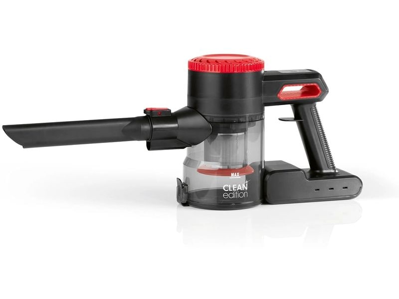 CLEANmaxx Akku-Hand- und Stielsauger mit 2-fach-Filter , Rot