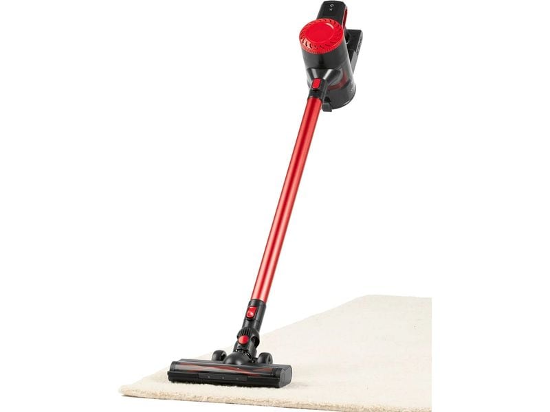 CLEANmaxx Akku-Hand- und Stielsauger mit 2-fach-Filter , Rot