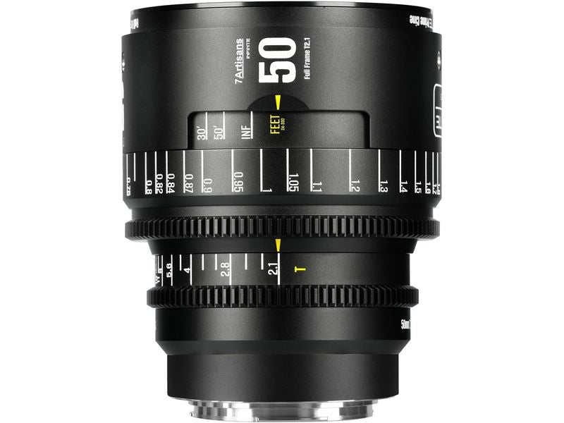 7Artisans Festbrennweite 50mm T/2.1 INFINTE Schwarz – Canon EF