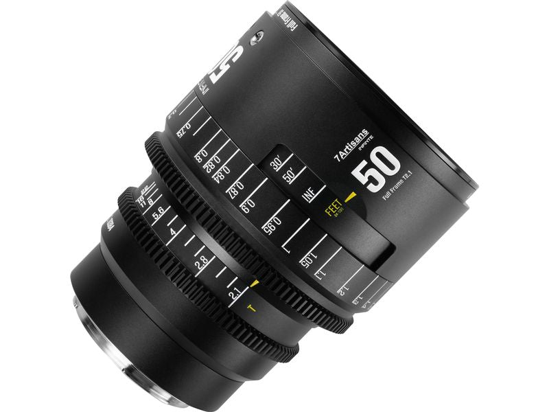 7Artisans Festbrennweite 50mm T/2.1 INFINTE Schwarz – Canon EF