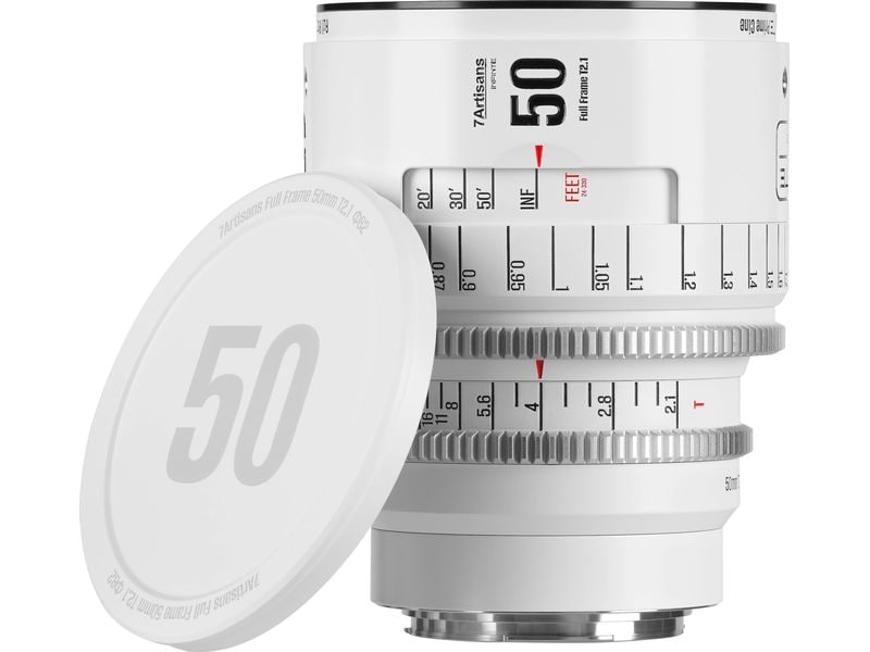 7Artisans Festbrennweite 50mm T/2.1 INFINTE Weiss – Canon EF