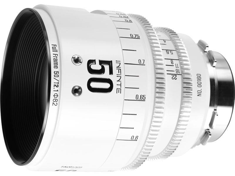 7Artisans Festbrennweite 50mm T/2.1 INFINTE Weiss – Arri PL