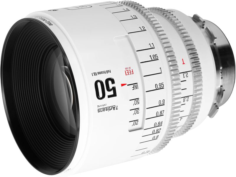 7Artisans Festbrennweite 50mm T/2.1 INFINTE Weiss – Arri PL