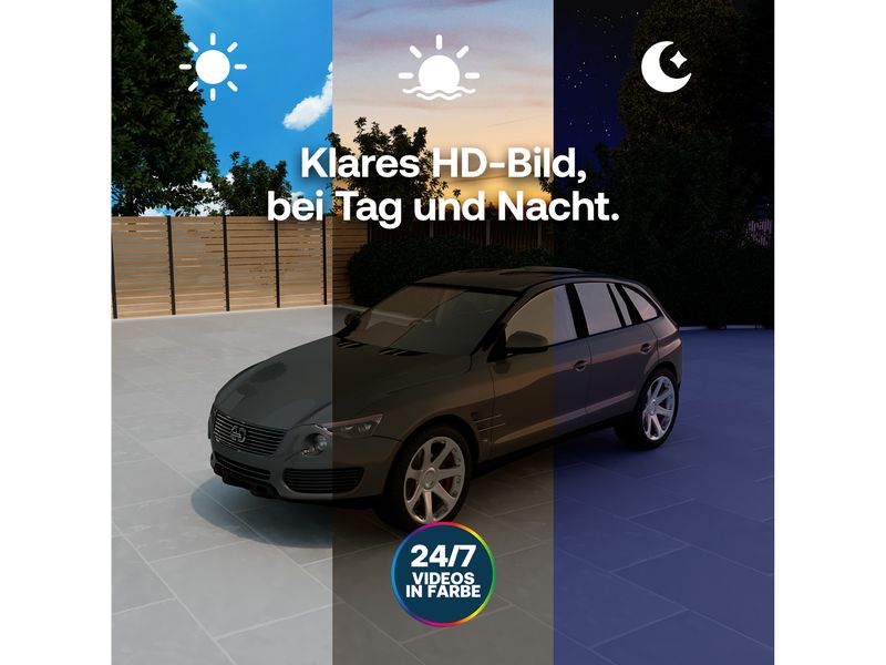 Arlo Essential 3 HD, 3er Set mit Solarpanel