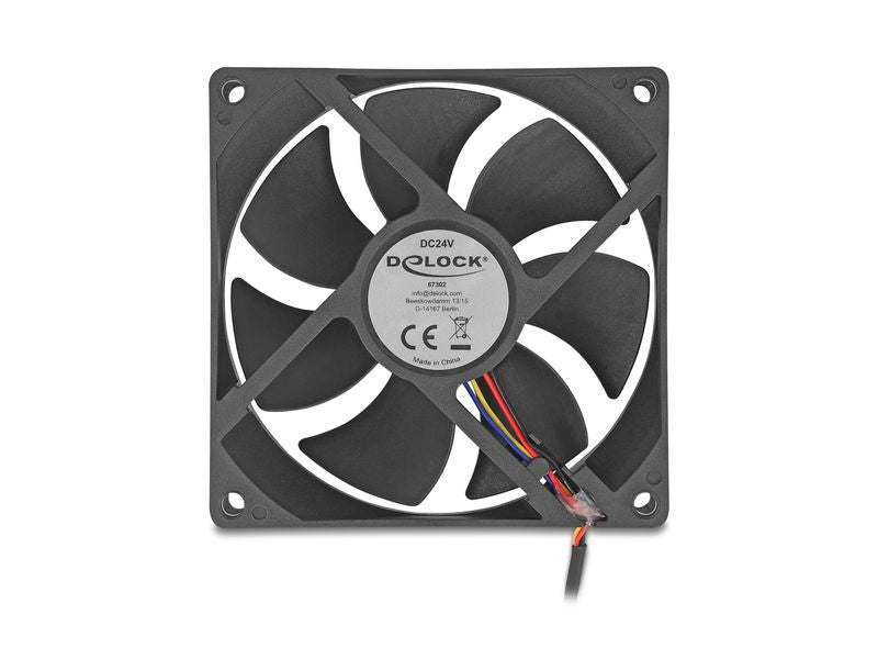 Delock PC-Lüfter 24 V DC, 92 x 92 x 25 mm
