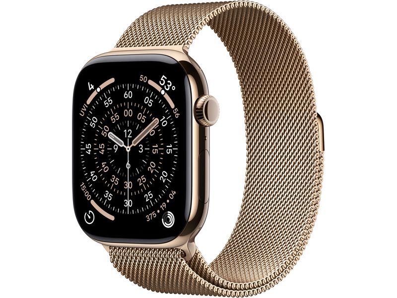 Apple Watch Series 11 46 mm LTE Gold Titatnium Milanese Loop M/L