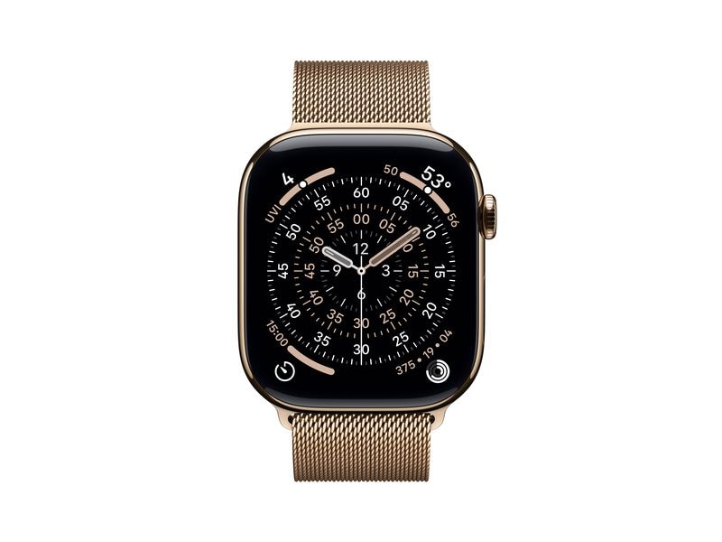 Apple Watch Series 11 46 mm LTE Gold Titanium Milanese Loop S/M