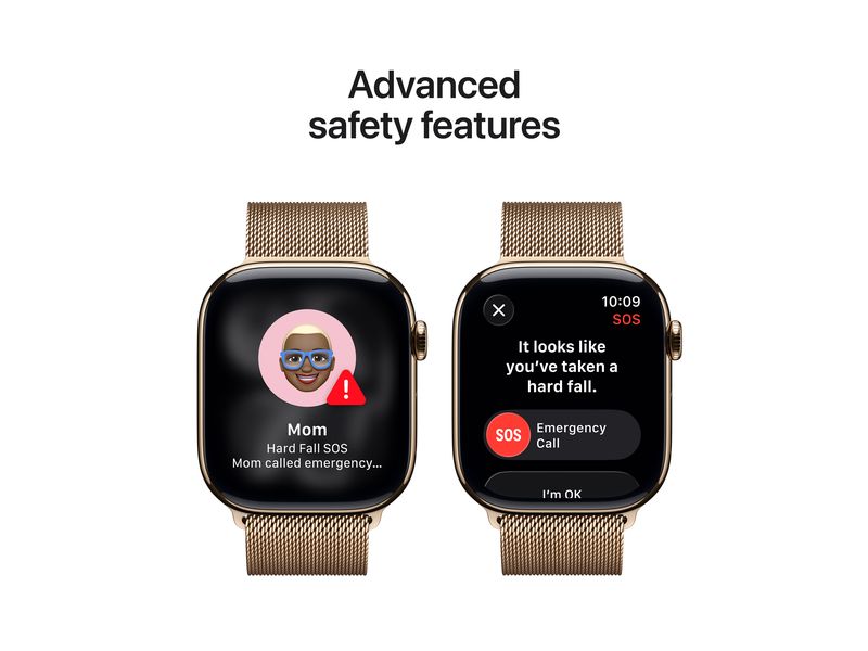 Apple Watch Series 11 46 mm LTE Gold Titanium Milanese Loop S/M