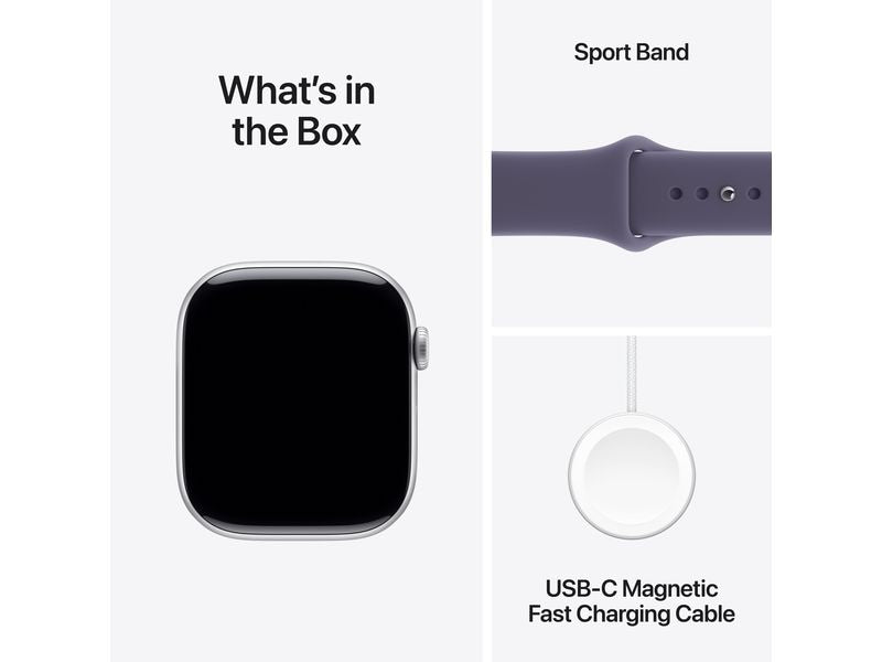 Apple Watch Series 11 46 mm GPS Silver Alu Sport Band M/L