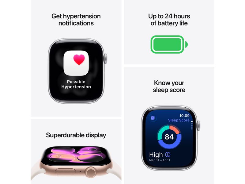 Apple Watch Series 11 42 mm GPS Jet Black Alu Sport Band M/L