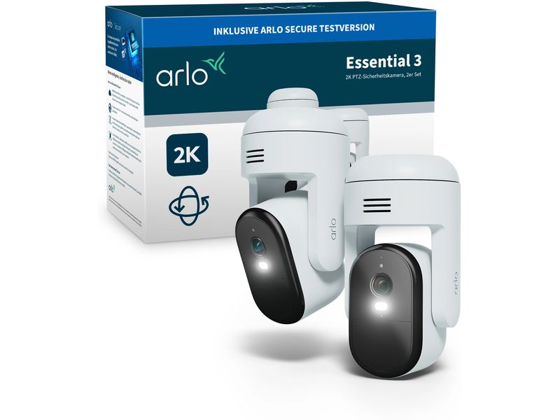 Arlo Essential 3 2K PTZ (2er Set)