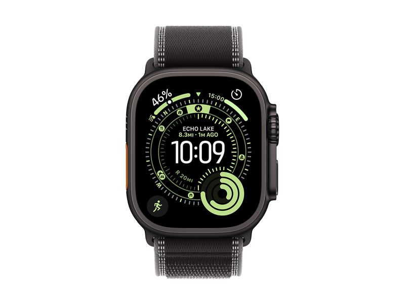 Apple Trail Loop 49 mm Black/Charcoal M/L Natural Titanium