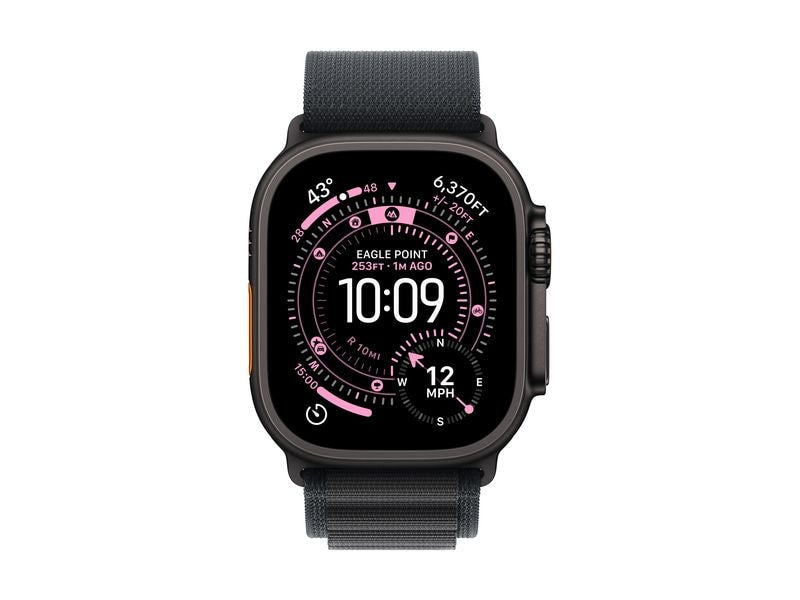 Apple Alpine Loop 49 mm Black, Black Titanium Medium